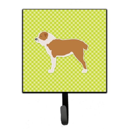 MICASA Central Asian Shepherd Dog Checkerboard Green Leash or Key Holder MI727571